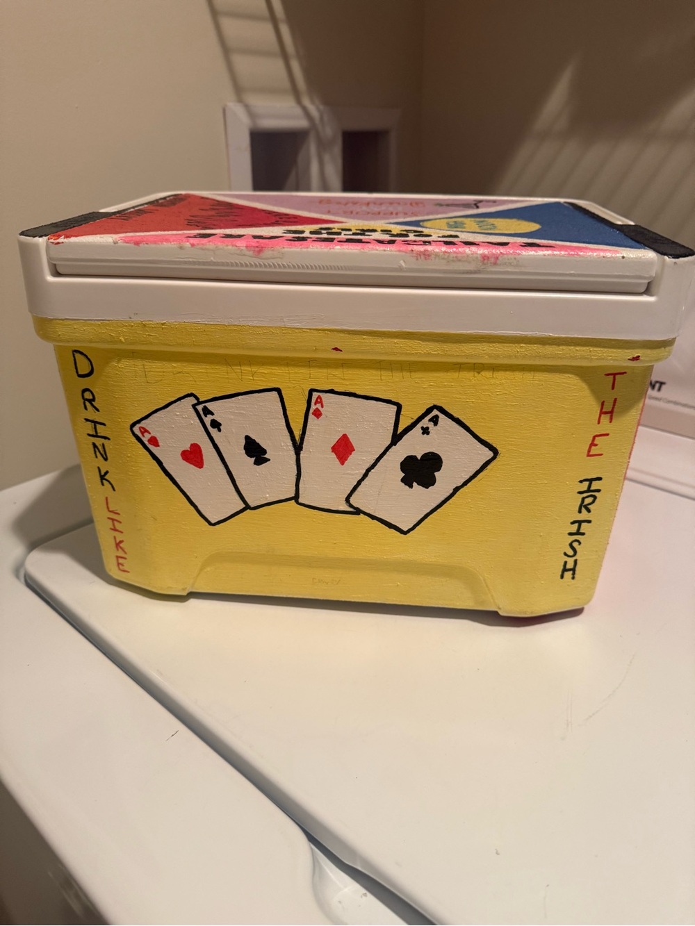 Hand painted college cooler